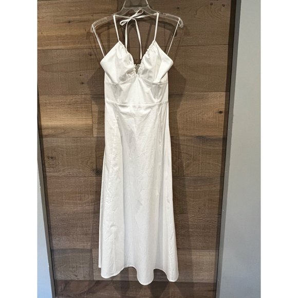 Favorite Daughter The Halting Traffic white Maxi Dress size 6 - Picture 4 of 11